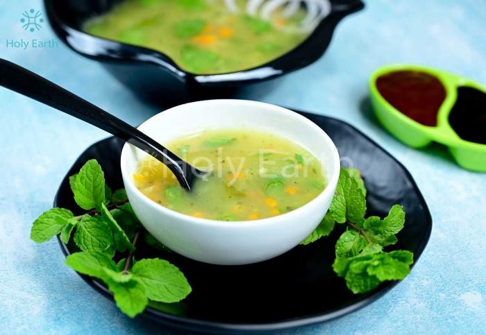 Hot and Sour Soup Recipe made with Arrowroot